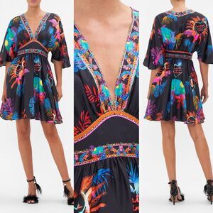 Camilla Short Waisted Dress in Naughty Neon Size XS Retail $699